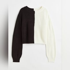 H&M oversized boxy block colored sweater sz 8-10